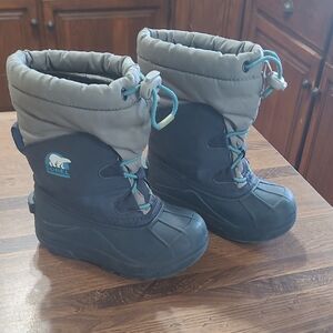 Sorel Kids' Snow Boots - Blue And Grey